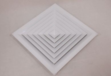Durable Hot Sales Air Conditioning Customized Diffuser Hvac System Aluminum Plastic 4 Way square Ceiling Diffuser AC Part