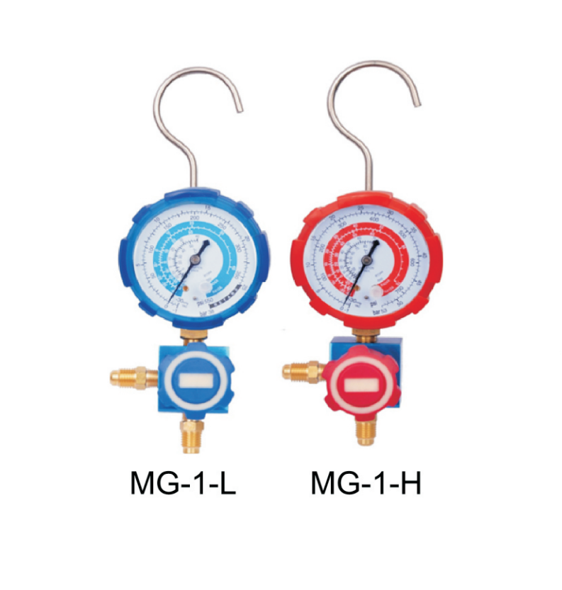 High Low Pressure Hvac AC Car Refrigeration R134A Diagnostic Double Manifold Gauge Set for R134A R404A R12 R22
