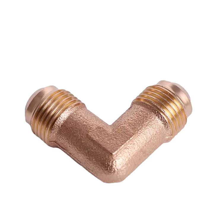 Factory Direct Sale 90 Degree Tube Brass Compression Fittings Manufacture Good Quality Copper Tube Copper Fitting Plumbing