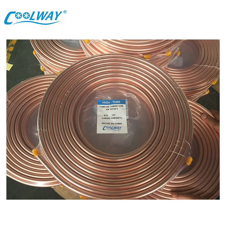 Manufacturer Price Chinese Manufacture Air Conditioner Copper Coil Tube 1/2 3/4 3/8 5/8 Rolling Pancake Copper Pipe Prices