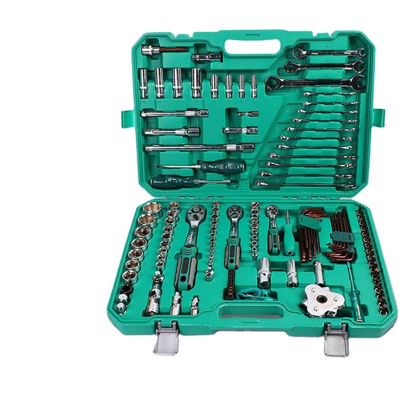 High Quality 161 Pieces Car Repair Tools Chromium Vanadium Steel Torque Wrench Mechanical Electrical Maintenance Tool Kit