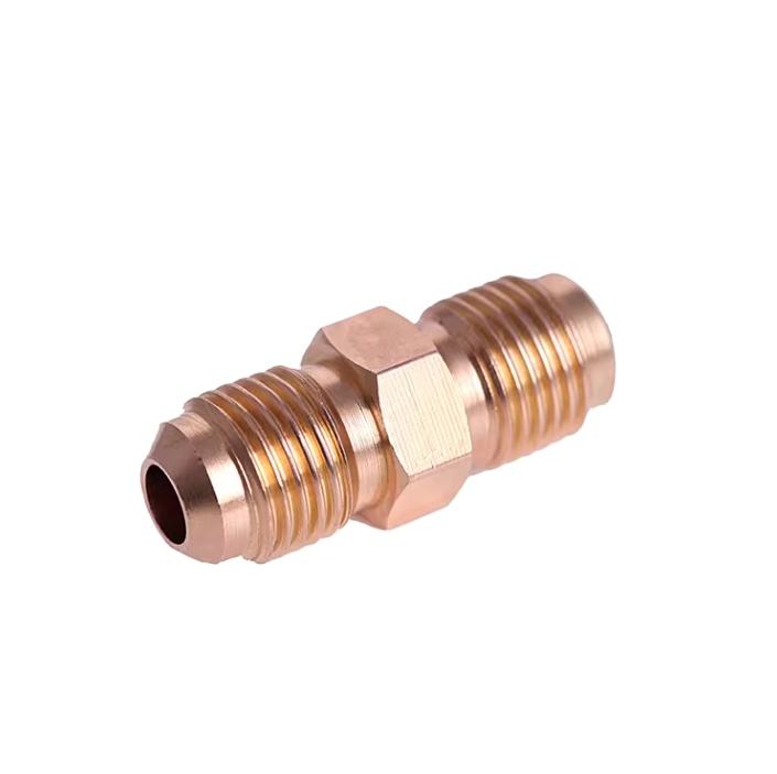 Air Conditioning Copper Pipe Fitting Copper Tube Fitting Male Sae Quot Way for Forged 45 Degree Refrigeration High Threaded