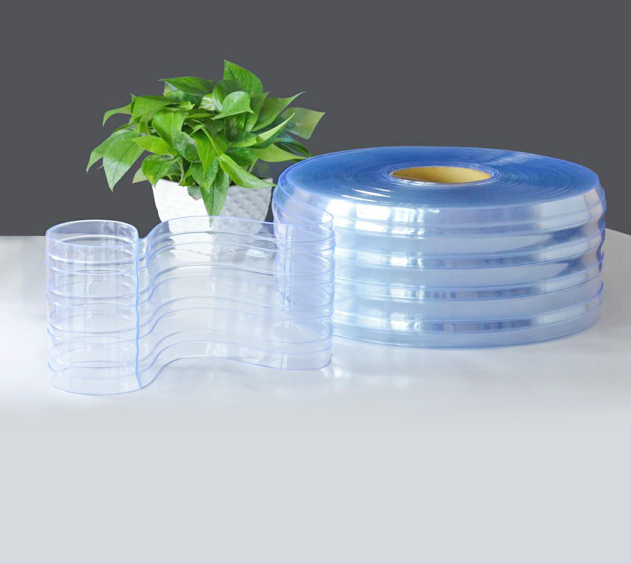 Wholesale High Quality Custom 1mm 2mm 3mm Auto-close Transparent Blue clear Plastic Magnetic Pvc Strip Curtain Used for Doors