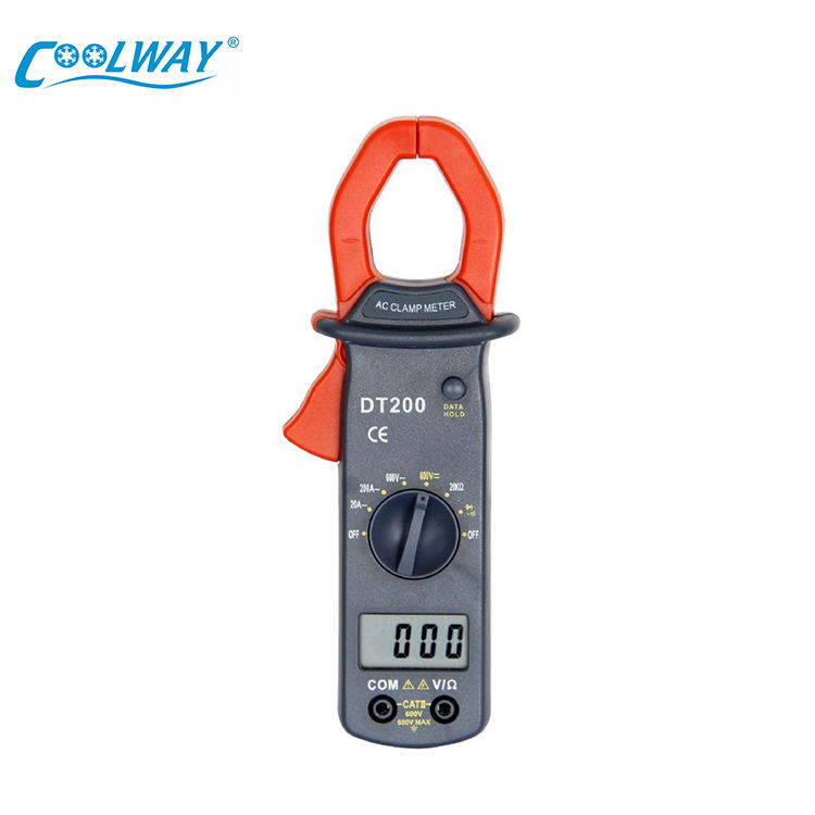 High Quality Coolway DT201 Clamp Meter AC/DC Current Voltage LED Digital Clamp Meter for a Wide Range of Applications