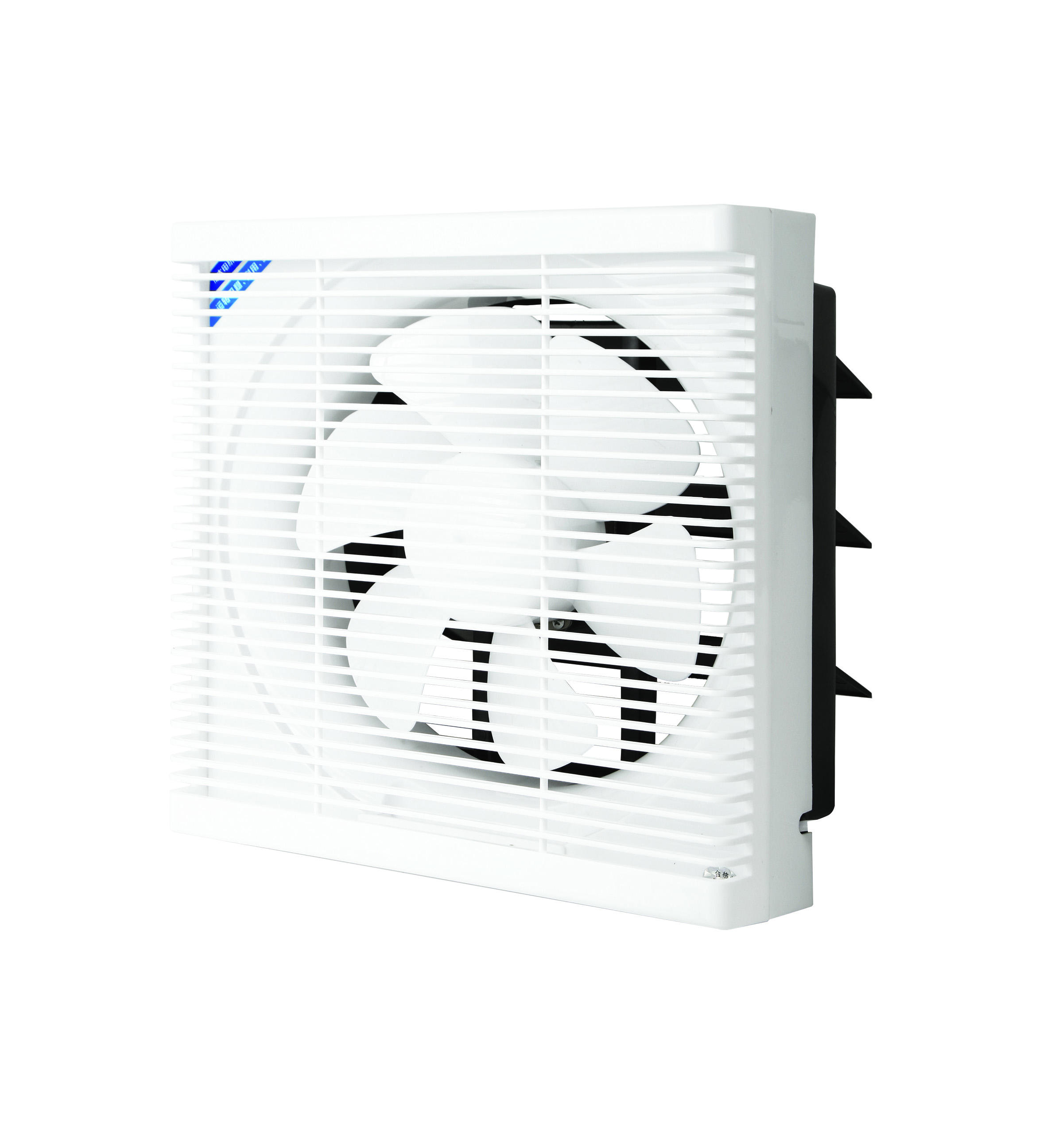 Customized Logo Factory Price Iron Back Shutter Window Ventilation Fan Waterproof Bathroom Home Wall Mounted Plastic Exhaust Fan