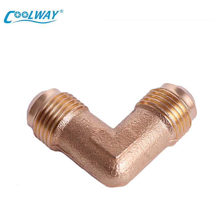China Supplier 5/8 Sae* 5/8 Sae Pipe Fitting Brass Air Coupling Pipe Fitting Connection 90 Degree Brass Elbow