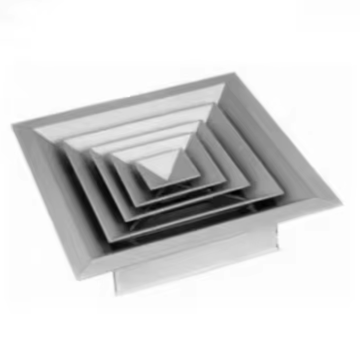 Air Conditioning Square Ceiling Air Diffuser Square Supply Aluminum Square Ceiling Air Diffuser for HVAC System
