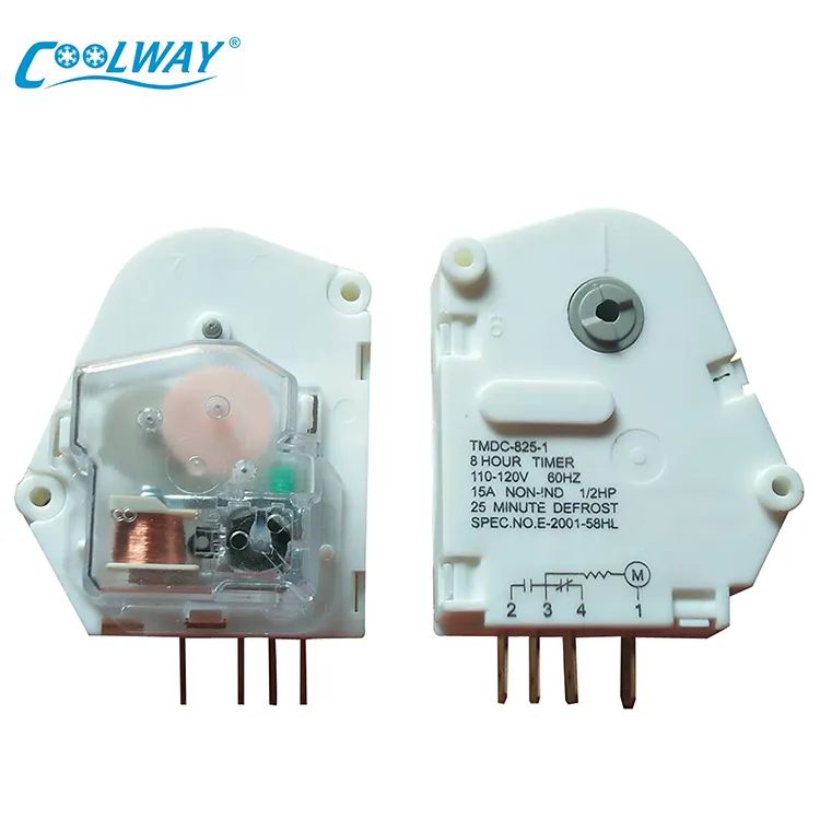 High Quality TMDC621-1Defrost Timer TMDC825-1 Refrigerator Spare Part 100V-125V 50/60Hz Defrost Timer for Refrigerator MAX 2W