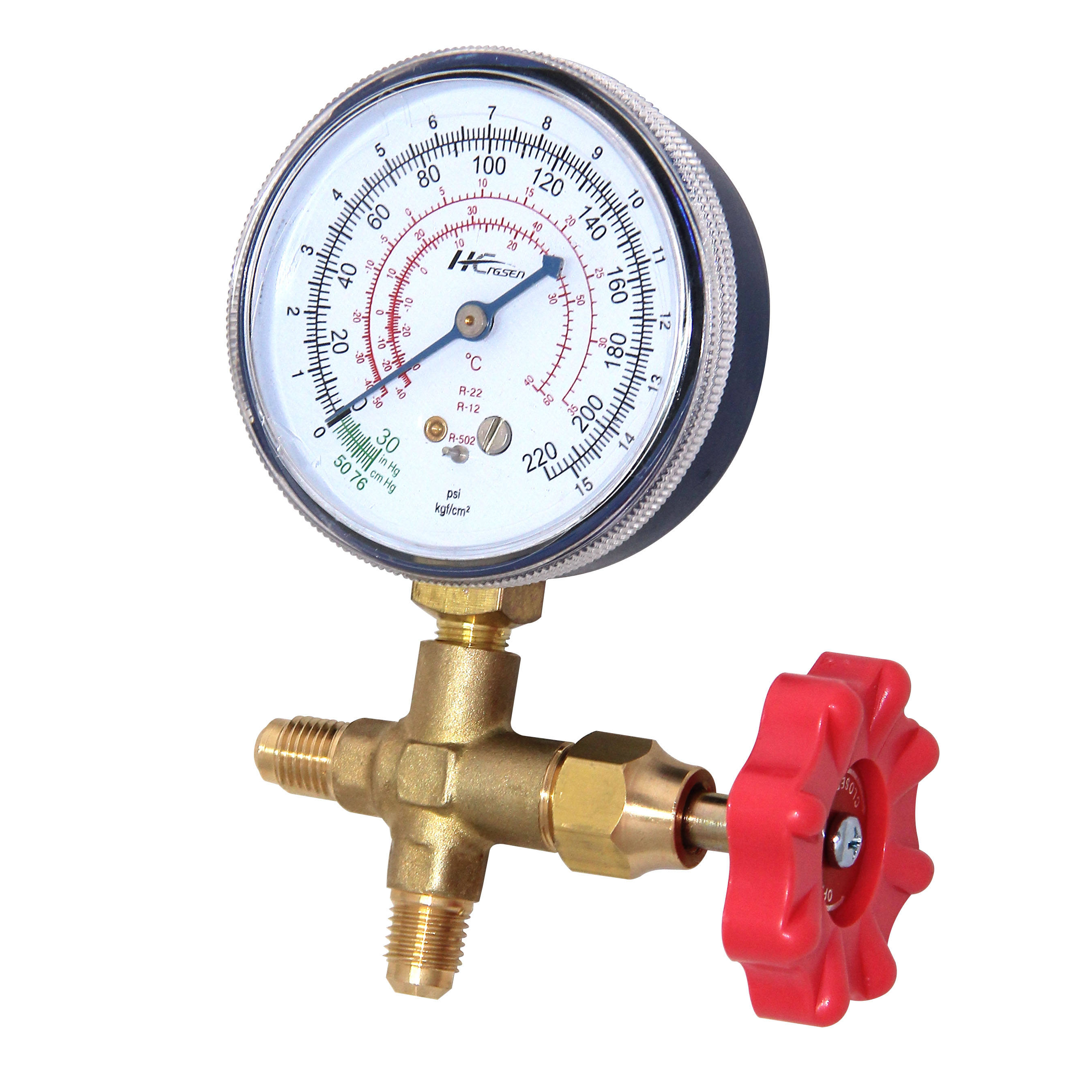 Peerless Quality Hvac AC Refrigeration Single Pressure Gauge Refrigeration Air Conditioning Manifold Pressure Gauge