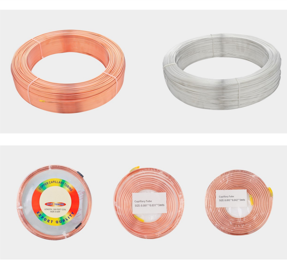 1/2 3/4 AC Air Conditioner Copper Tube 3/8 Rolling Pancake Copper Pipe Refrigeration C11000/C10100 Bending Welding Tubes