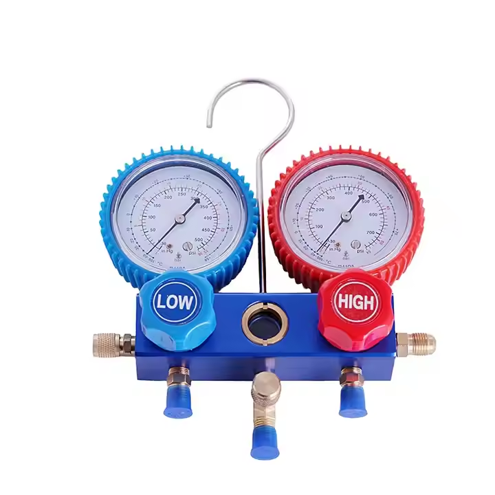 New Design Cheap Price Manifold Gauge Digital Manifold Refrigeration Parts Single Pressure Gauge Manifold Single Gauge