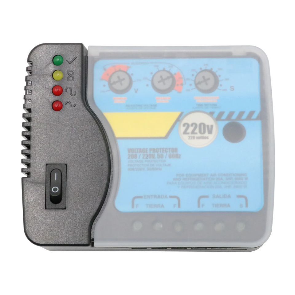 Hot Sales Overvoltage and Undervoltage Protector 220V Refrigerator Protection Power Supply Surge Blue Voltage Protector