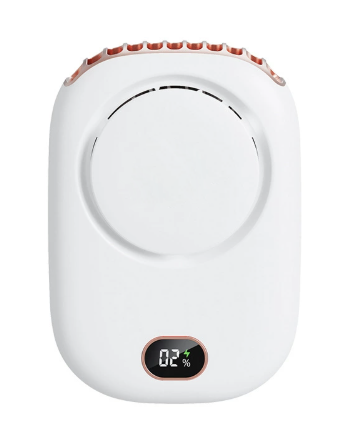 China Hot Sale Hands Free 2000mah Rechargeable Fan Low Price Mini Portable Wearable Fans 3 Speed USB Hanging Waist Clip Fan