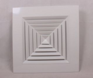 Durable Hot Sales Air Conditioning Customized Diffuser Hvac System Aluminum Plastic 4 Way square Ceiling Diffuser AC Part
