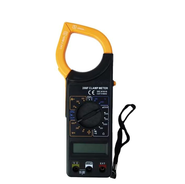 266F AC/DC Digital Clamp Meter True-RMS Multimeter Anto-Ranging Tester Current Clamp Meter with Amp Volt Ohm Diode