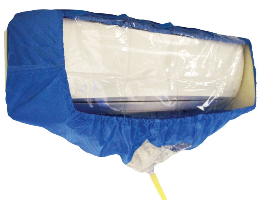 High Quality Waterproof Bag Cleaning Air Condition Cleaning Protector Washing Tools Blue Cleaning Air Conditioner Cover Bag