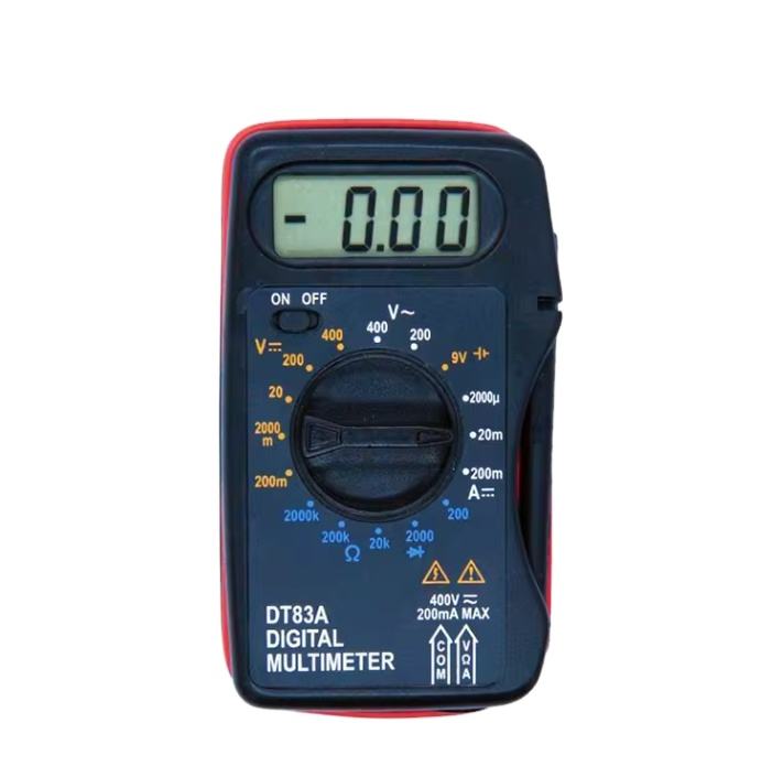 Cheap Price 9v Digital Benchtop Unit Multimeter test Lead AC/DC Voltage Amp Current Resistance Tester Blue Backlight Multimeter