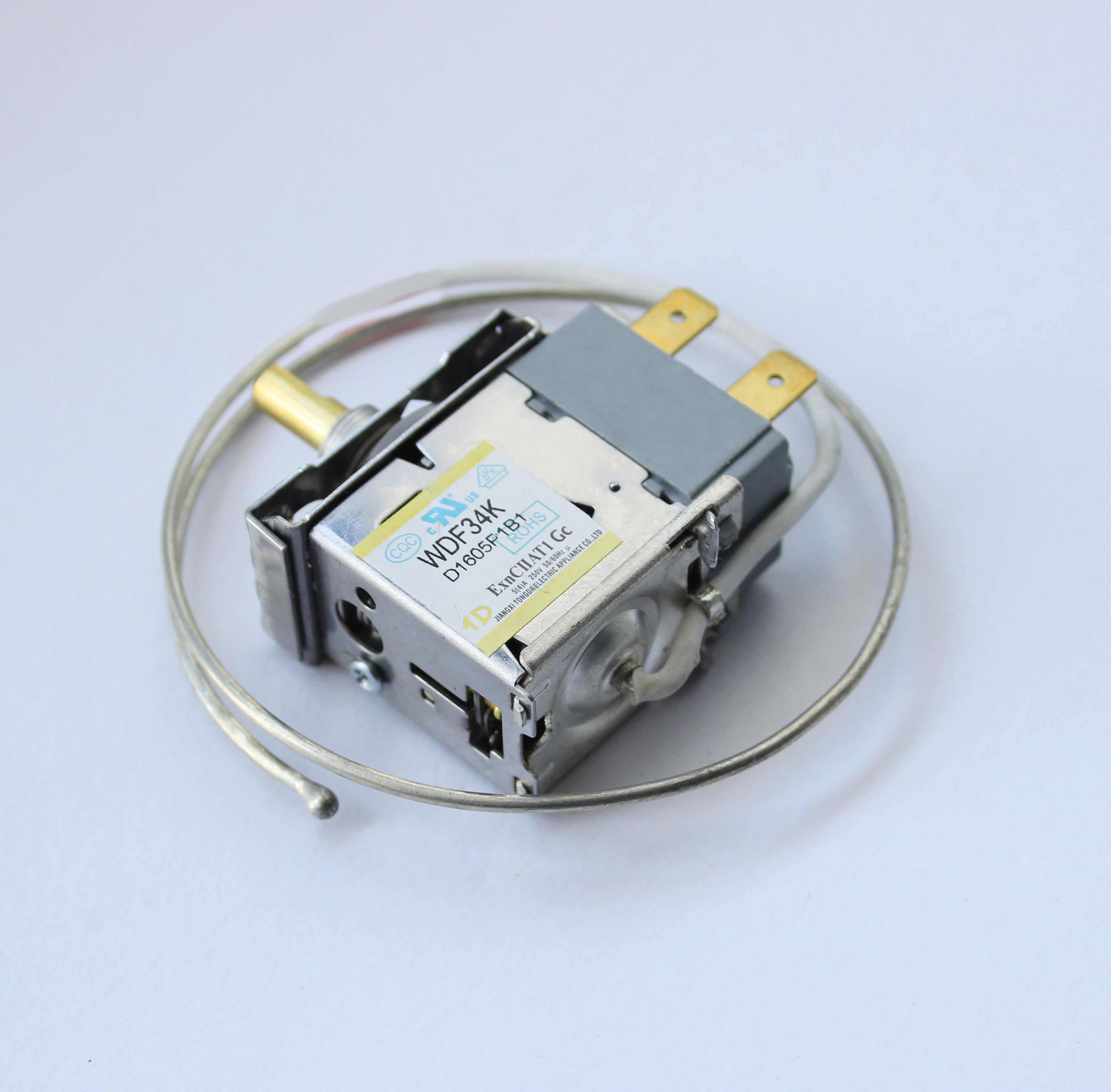 Wholesale Electric Capillary Thermostat for Home Appliance Use for Refrigerator Oven Heater & Water Heater Bimetal Material