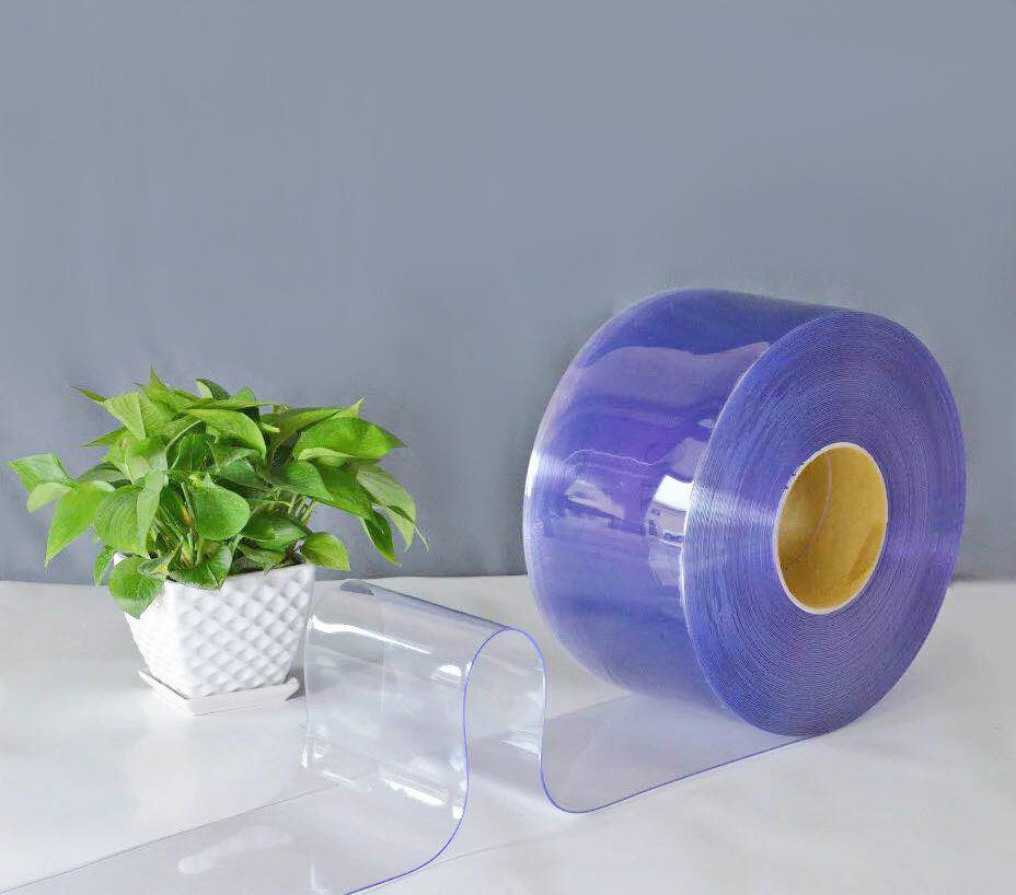 Wholesale PVC Strip Hanging Rails for air Curtain Custom PVC Strip Curtain Outdoor Clear Plastic PVC Vinyl Strip Curtain Rolls
