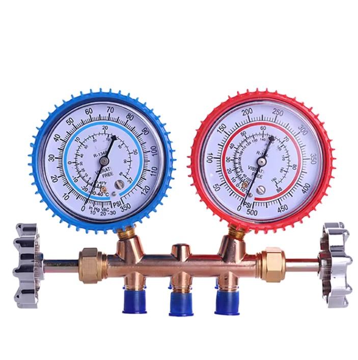 Refrigerator Accessories Digital Car Air Conditioner Manifold Gauge Set Aluminum Manifold Gauge Digital Manifold Gauge