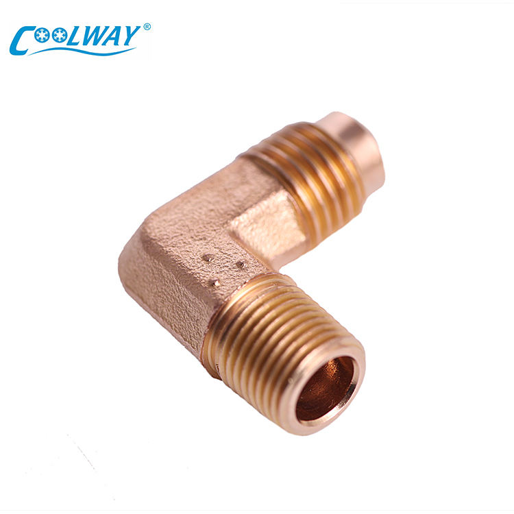 China Supplier 5/8 Sae* 5/8 Sae Pipe Fitting Brass Air Coupling Pipe Fitting Connection 90 Degree Brass Elbow