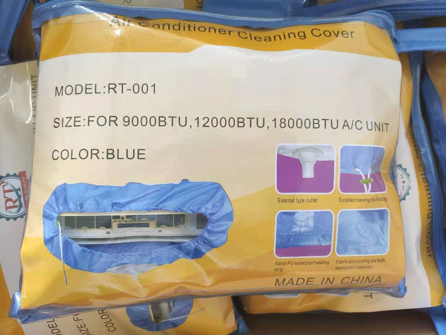 Hotsale Air Conditioner Waterproof Dustproof Air Conditioner Cleaning Cover Durable Ac Cleaning Cover for Home or Office