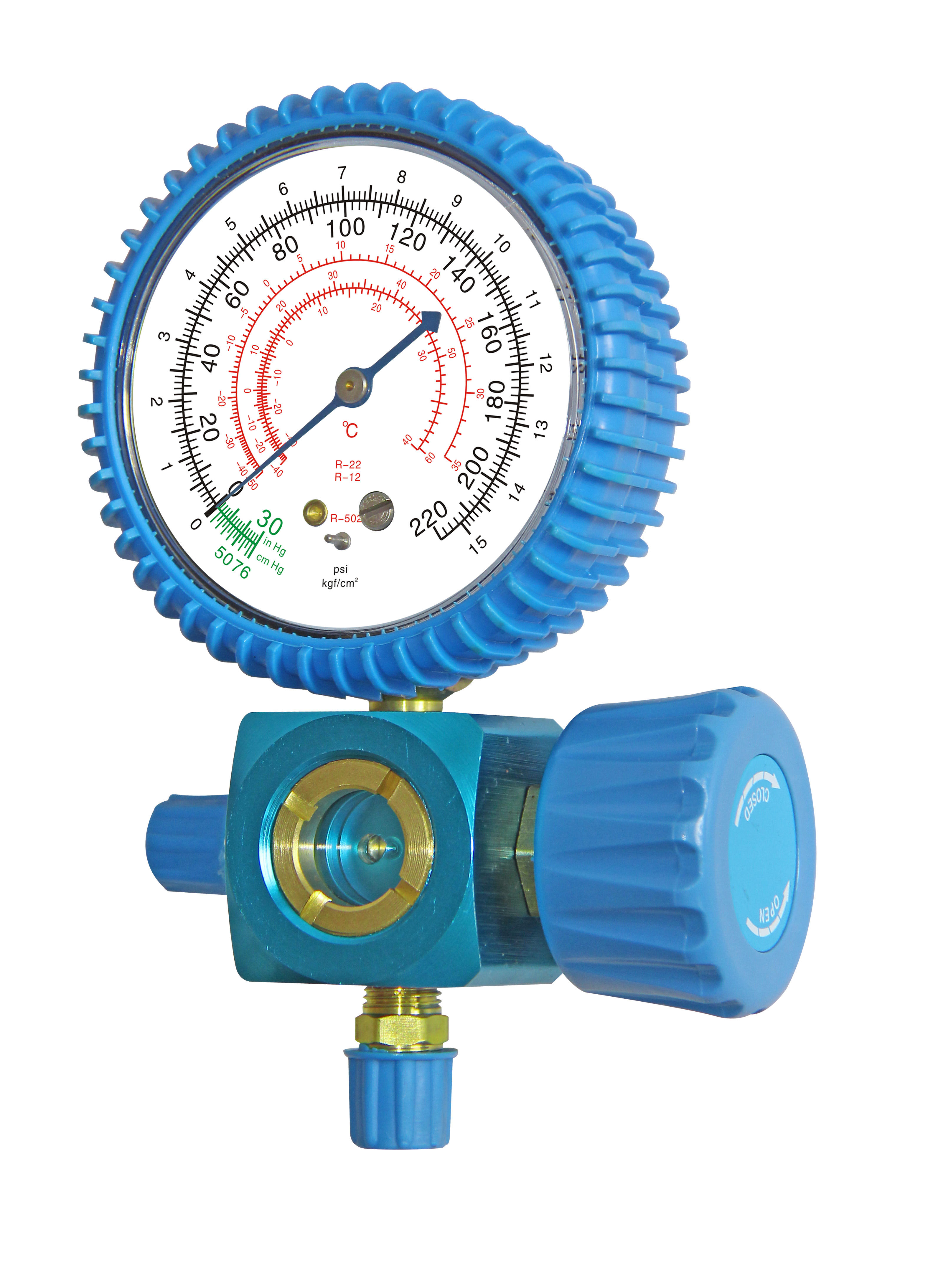 Peerless Quality Hvac AC Refrigeration Single Pressure Gauge Refrigeration Air Conditioning Manifold Pressure Gauge