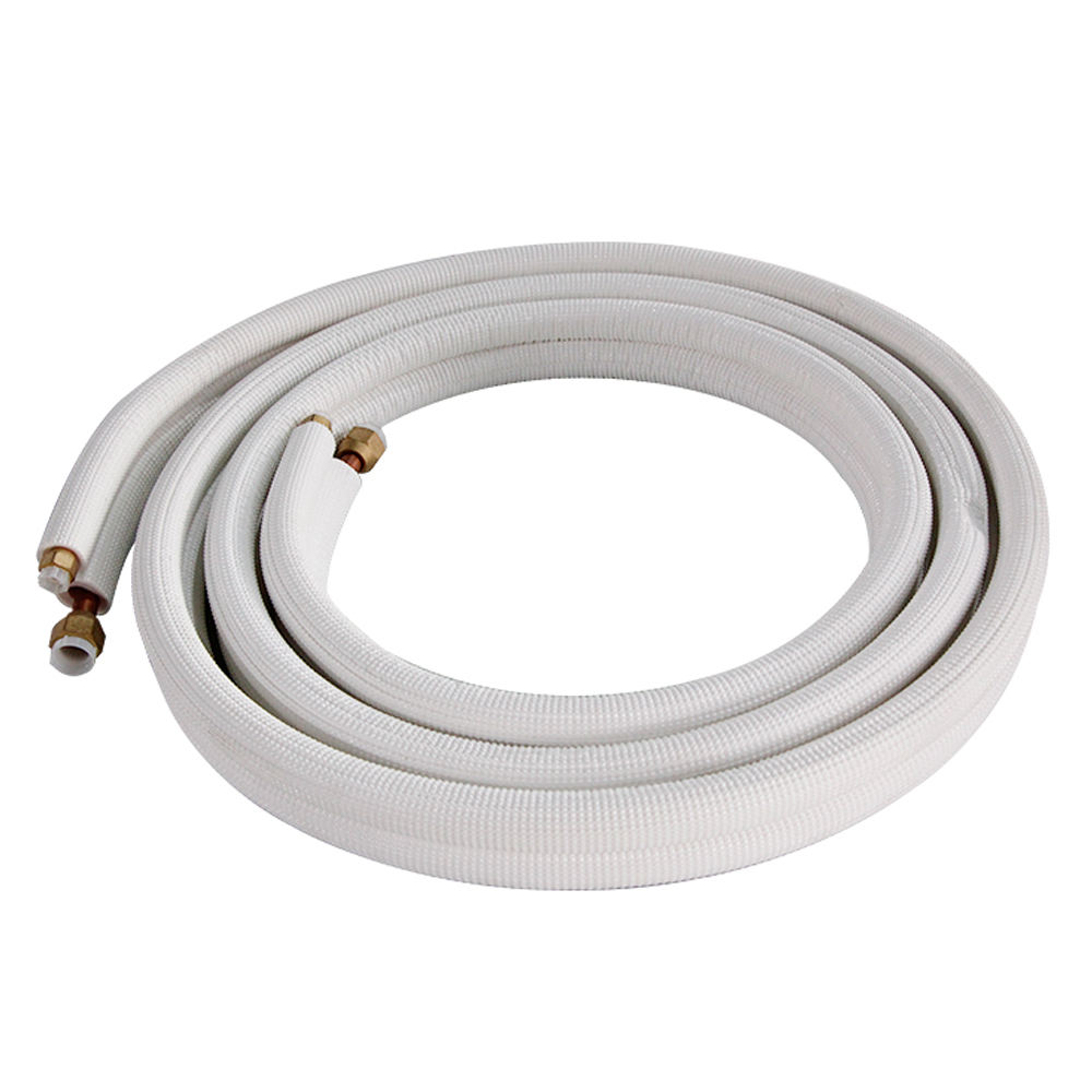 Air Conditioner Connection Pipe Air Conditioning Parts Copper Pipe Insulated Tube 3/4+5/8 Pre-Insulated Pipe
