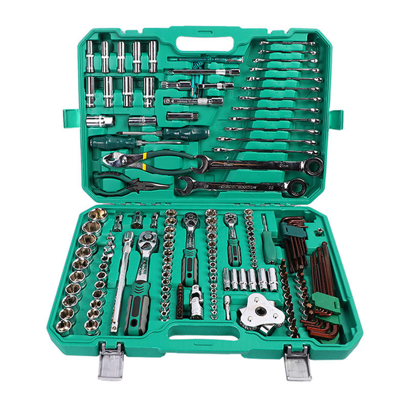 High Quality 161 Pieces Car Repair Tools Chromium Vanadium Steel Torque Wrench Mechanical Electrical Maintenance Tool Kit