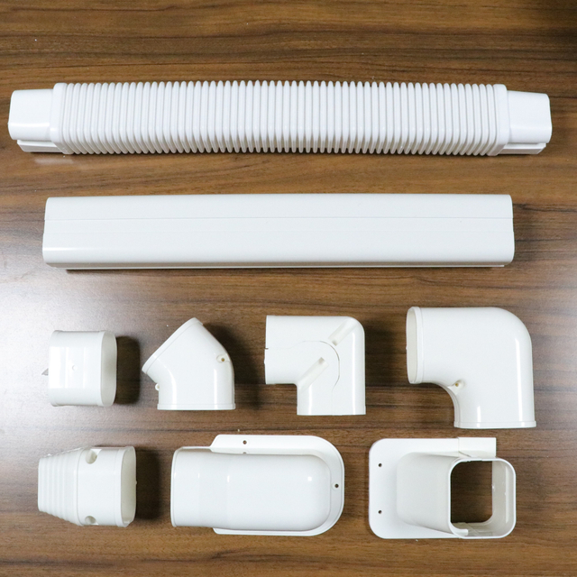 PVC Ductless Air Conditioner Decorative Pipe Pump Covers AC Line Cover Kit for Outside Units Air Conditioners & Heat Pumps