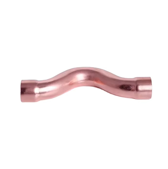 High Quality Union Air Conditioner Copper Pipe Elbow Fitting Bridge Bend Straight Pipe Coil Connection Refrigeration Fittings