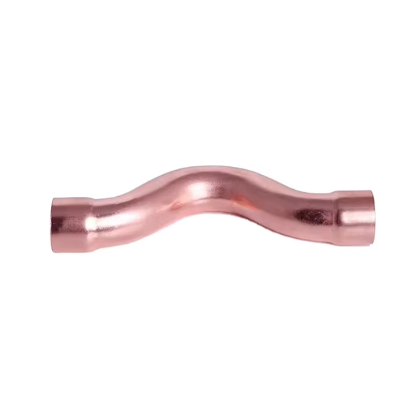 High Quality Union Air Conditioner Copper Pipe Elbow Fitting Bridge Bend Straight Pipe Coil Connection Refrigeration Fittings