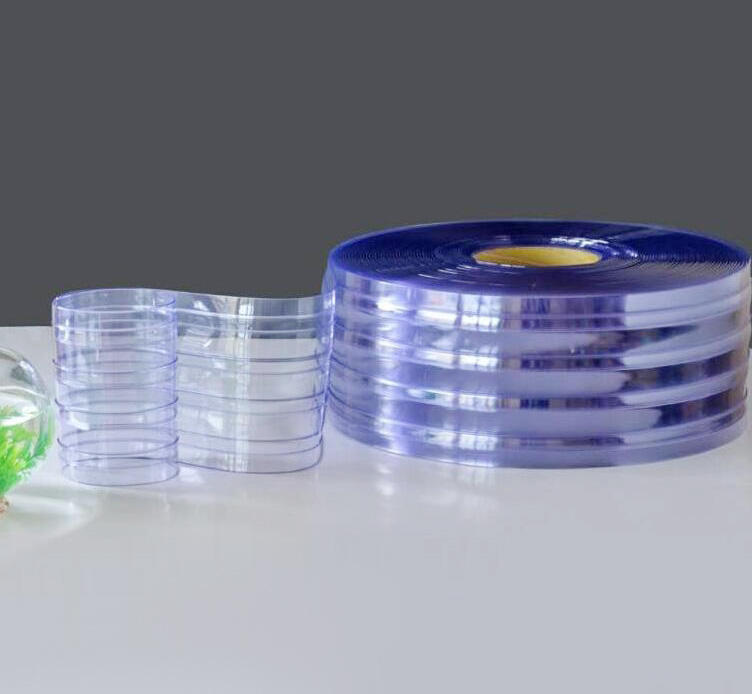 Industrial Soft Colorful Plastic Sheet Roll Smooth PVC Strip Door Curtains protection Plastic Garage Cold Room Strip Curtain