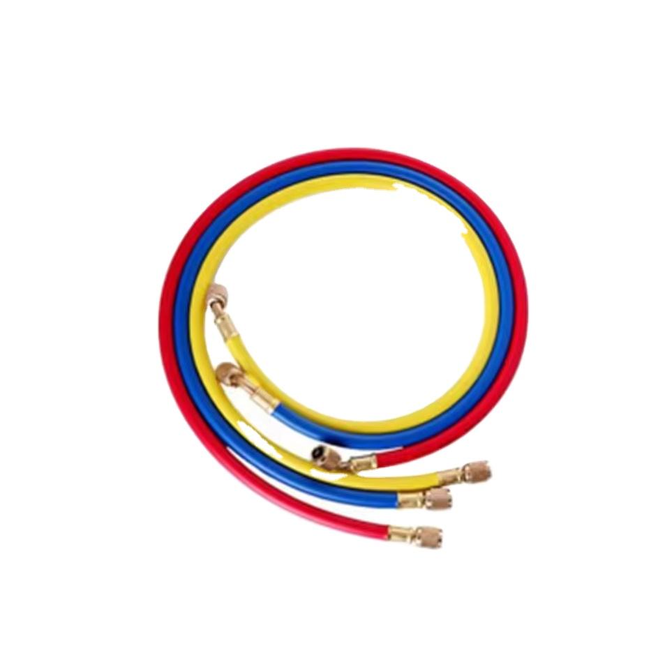 Changing Hose R134a Refrigerant Charge Hose Kit 3 Colours Air Conditioner HVAC Charging Hose Manifold Gauge